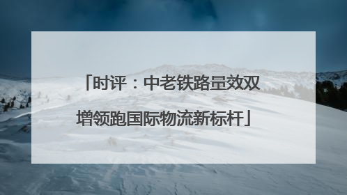 时评：中老铁路量效双增领跑国际物流新标杆
